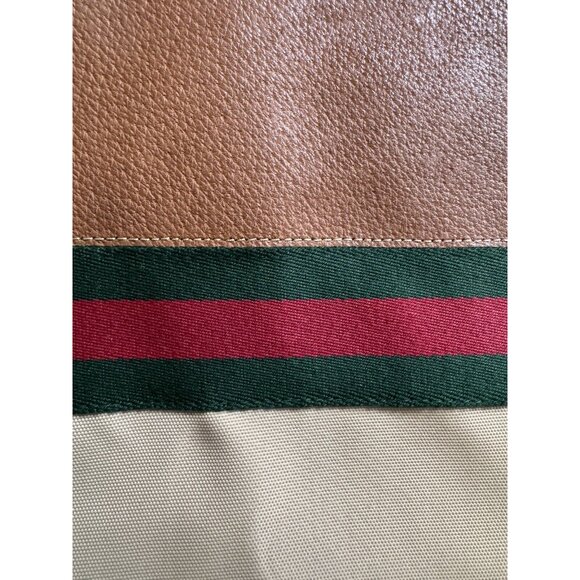 Vintage Gucci Garment Travel Bag W Hanger Brown - Picture 10 of 12